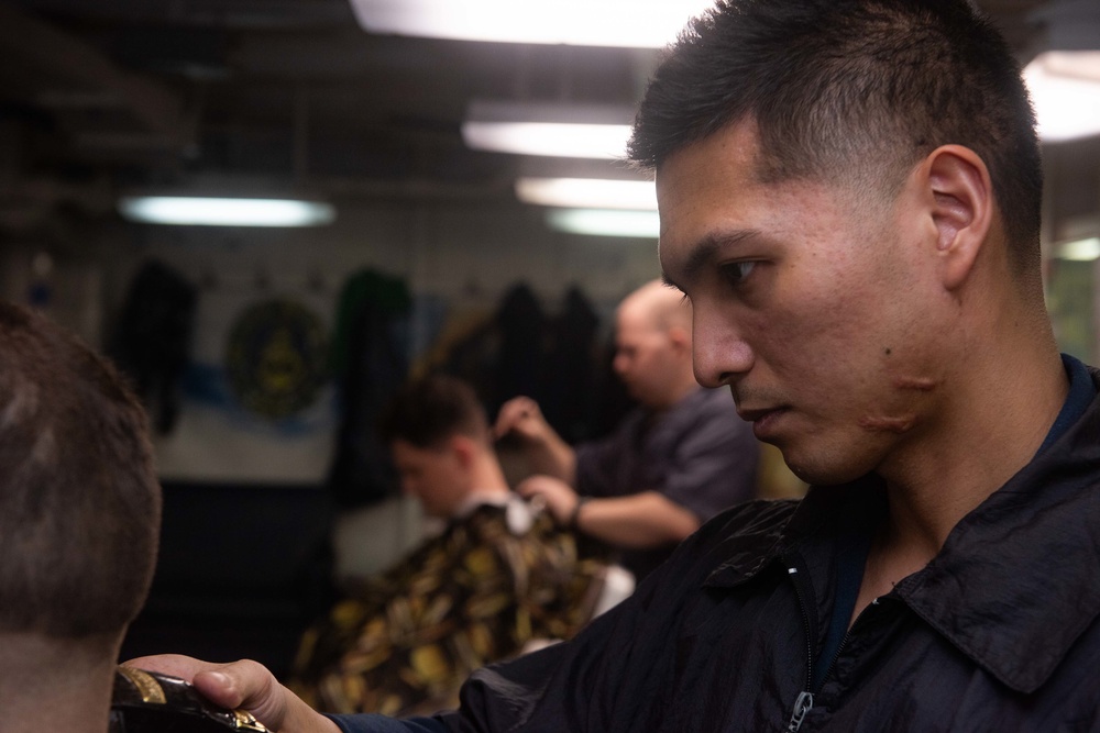 USS Ronald Reagan (CVN 76) Barbershop