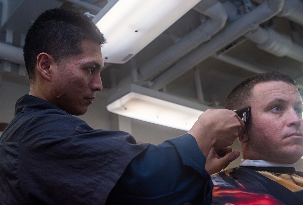 USS Ronald Reagan (CVN 76) Barbershop