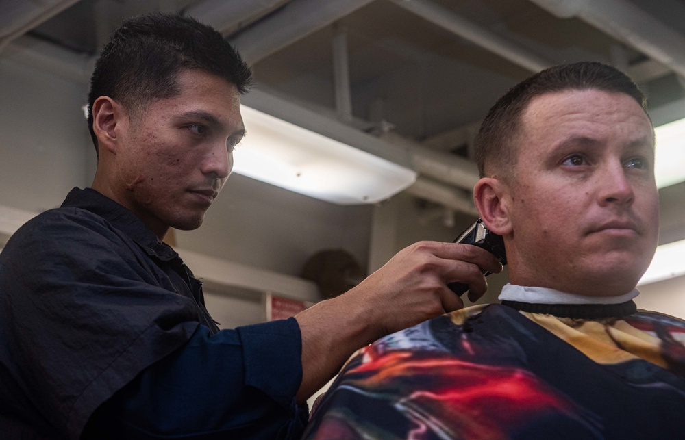 USS Ronald Reagan (CVN 76) Barbershop