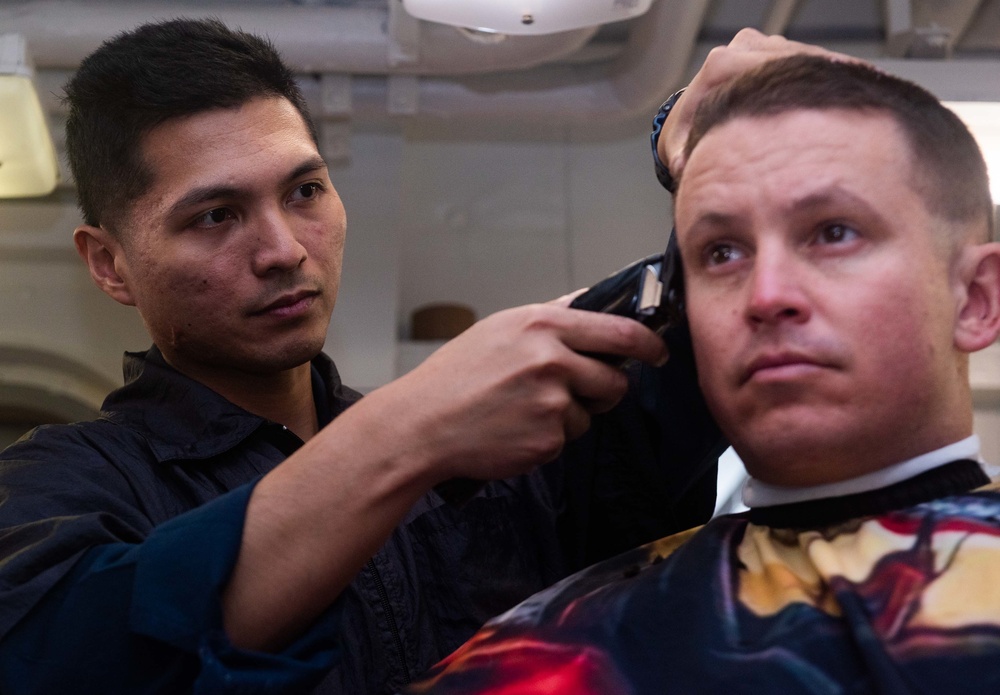 USS Ronald Reagan (CVN 76) Barbershop