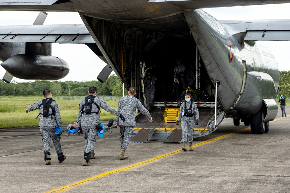 Colombian led exercise Ángel de los Andes medical operations