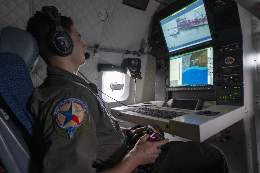 Coast Guard conducts Tropical Storm Nicholas post-storm damage overflight