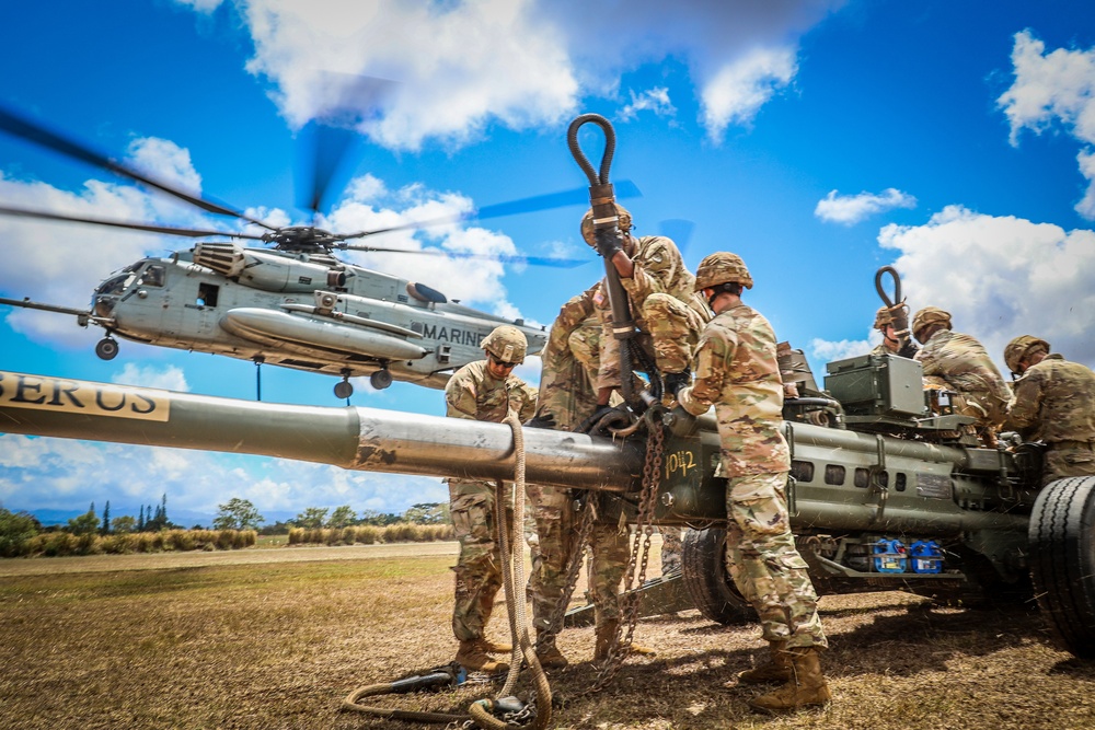25TH DIVARTY 'STEEL CRUCIBLE' Partnership - Marines and Army Joint Air Assault Training