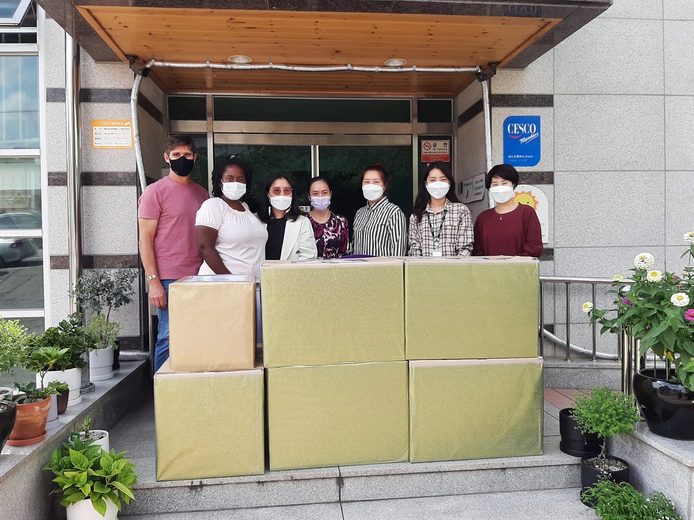 Far East District employees unite to donate Chuseok gifts to Korean orphans