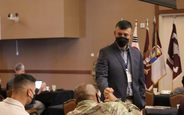 Leaders from 65th Medical Brigade participate in commander's conference