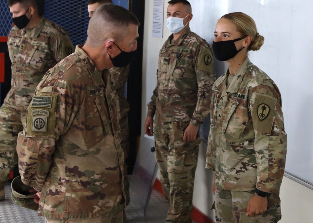 1st TSC commanding general visits Camp Arifjan’s Theater Confinement Facility