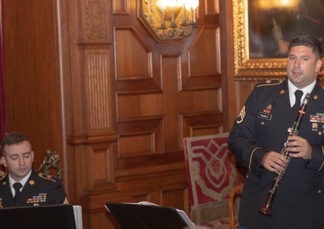 USAREUR-AF Band &amp; Chorus plays at Peles Castle for their Stronger Together tour.