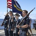 USS Benfold Color Guard Practice