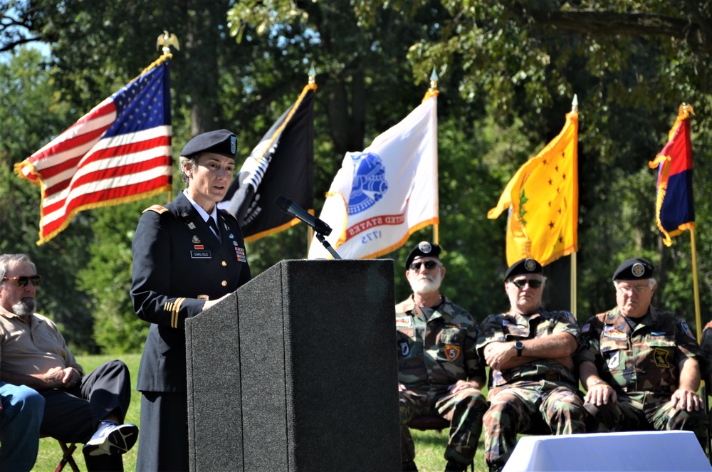 Veterans of Americal Division unveil commemorative monument at RIA
