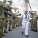 BM2 Medina bids farewell to the officers and crew of Constitution