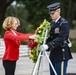 Minister of Defense of the Republic of North Macedonia Radmila Shekerinska Participates in a Public Wreath-Laying Ceremony at the Tomb of the Unknown Soldier
