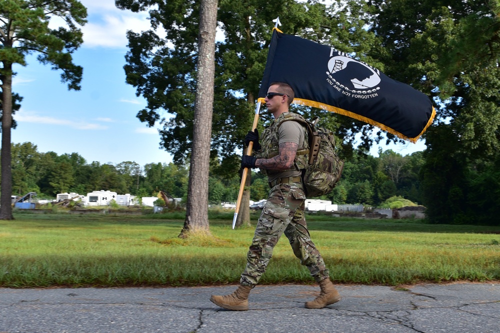 MWD honor POW/MIA during ruck