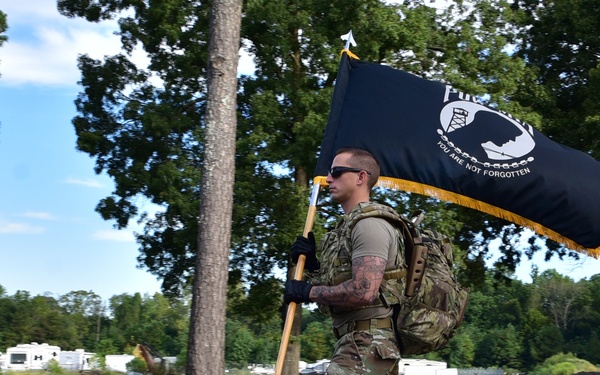 MWD honor POW/MIA during ruck