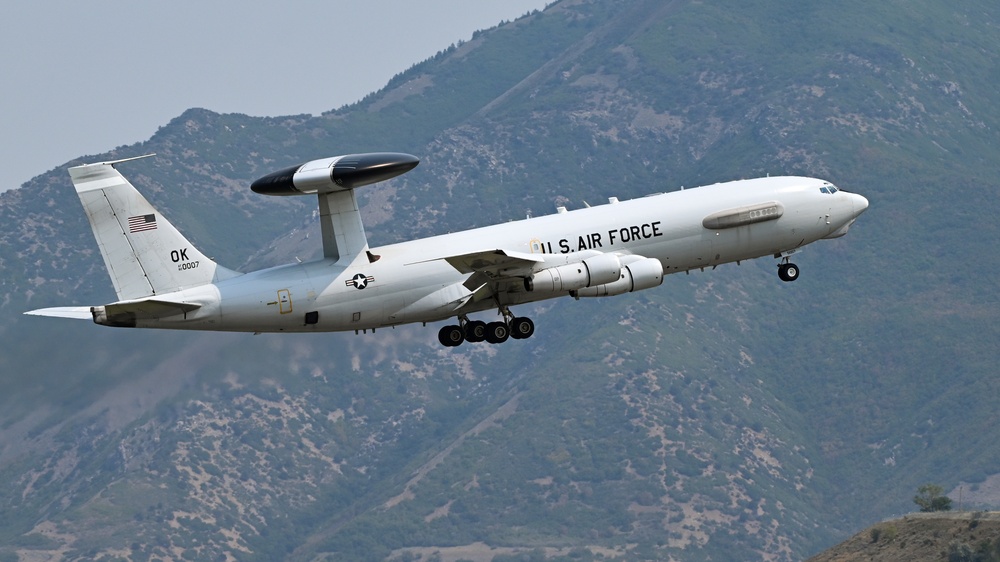 E-3 Sentry touch and go at Hill AFB