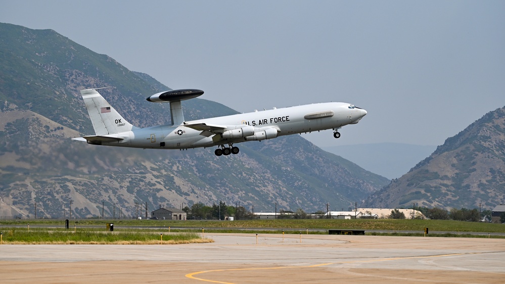 E-3 Sentry touch and go at Hill AFB