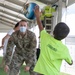 Airman spends time interacting with children in Aman Omid