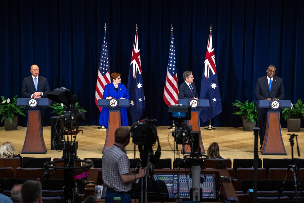 Secretary Blinken Holds a Joint Press Conference with Secretary of Defense Lloyd Austin, Australian Foreign Minister Marise Payne, and Australian Defense Minister Peter Dutton