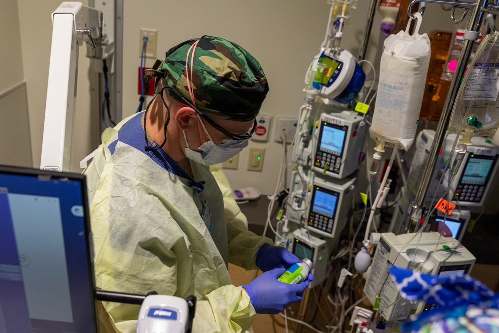 U.S. Army Medical Response Team Provide Care to COVID Positive Patients