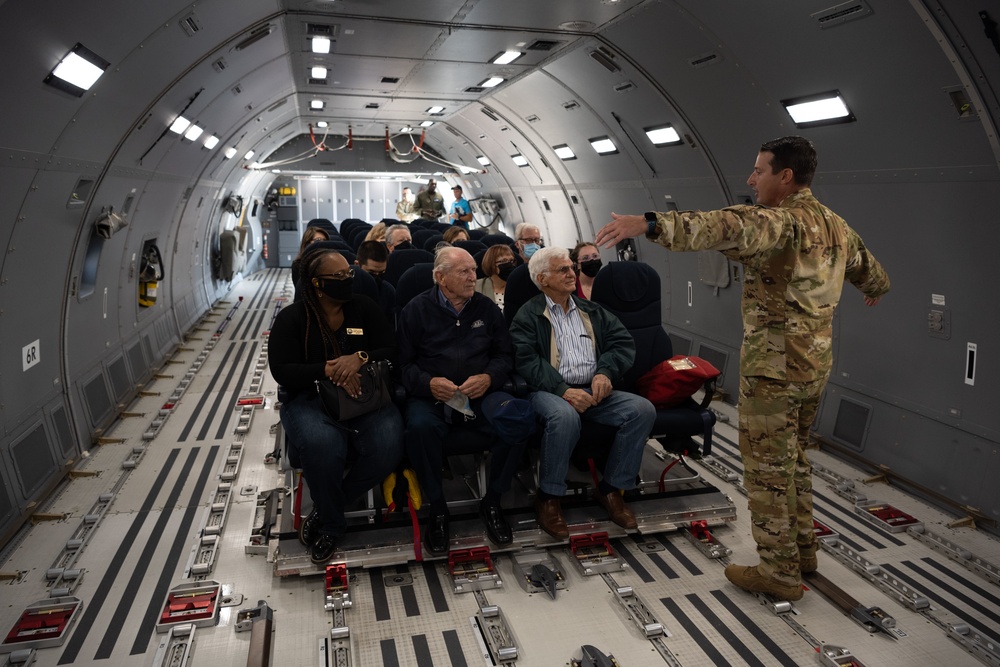 Travis AFB community leaders KC-46A Pegasus orientation flight