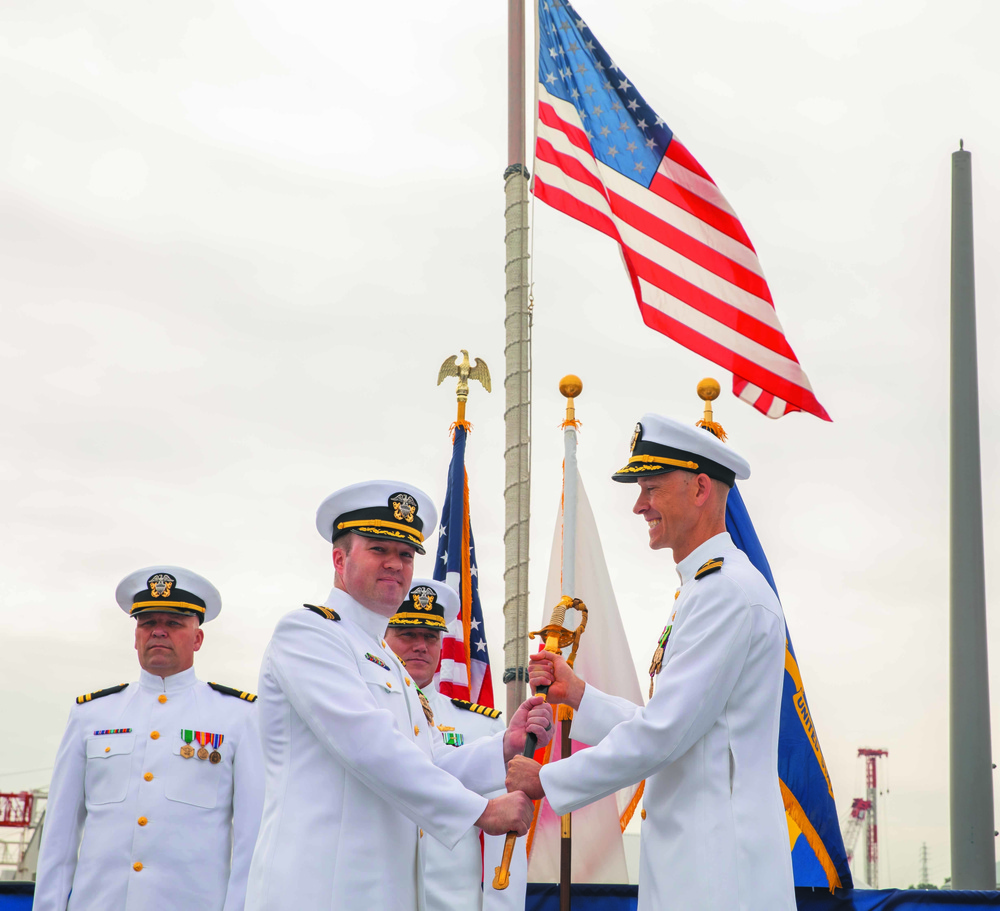 USS Milius holds Change of Command ceremony