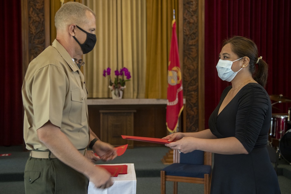 Naturalization Ceremony held on Camp Foster