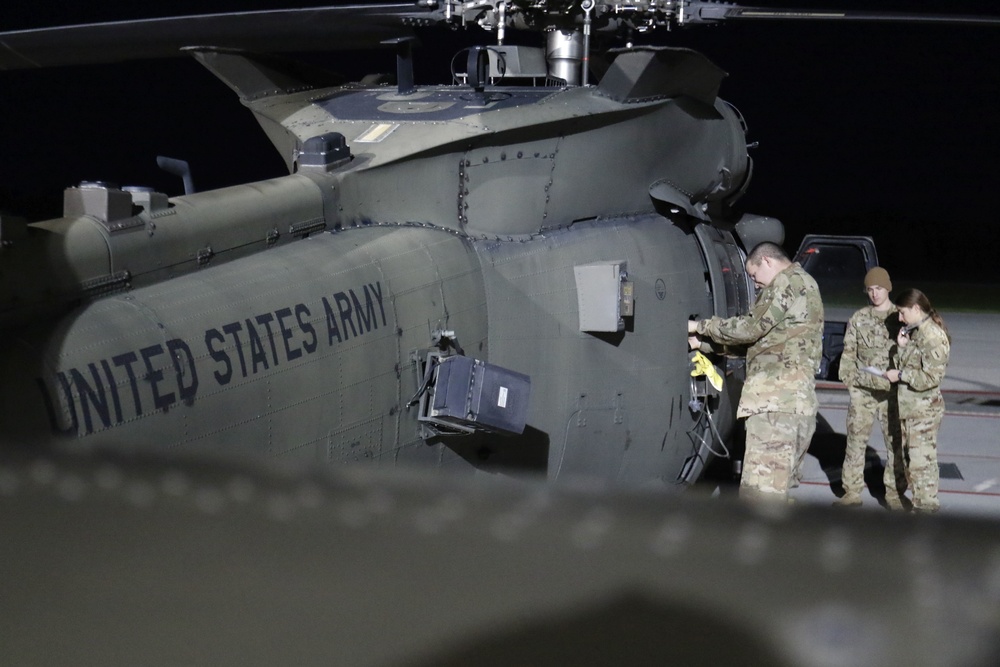 Taskforce Nightmare completes UH-60 night flight