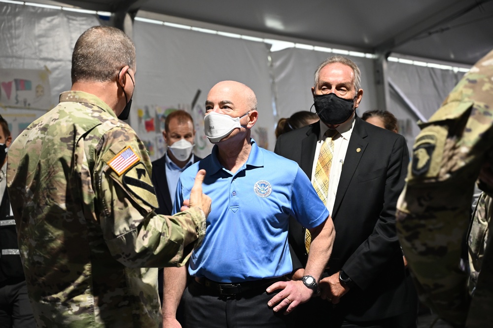 Secretary of the Department of Homeland Security Visits Fort Lee