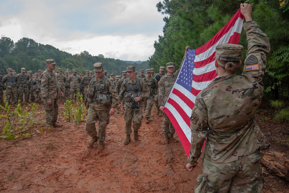 Holding the colors