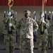 The Work Horse Battalion say goodbye to their senior enlisted advisor during their relinquishment of responsibility ceremony.