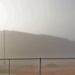 Foggy morning of barracks construction at Fort McCoy