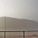 Foggy morning of barracks construction at Fort McCoy