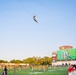 C-130 fly-over for university football game