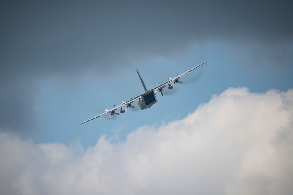 C-130H flying at the 179th Airlift Wing