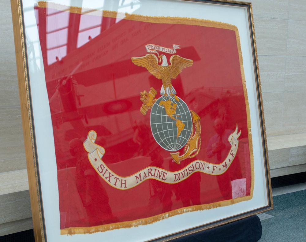 Unfurling of the 6th Marine Division Colors