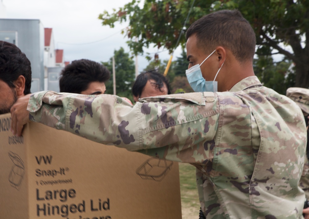 515th Sapper Company assists Afghan evacuees
