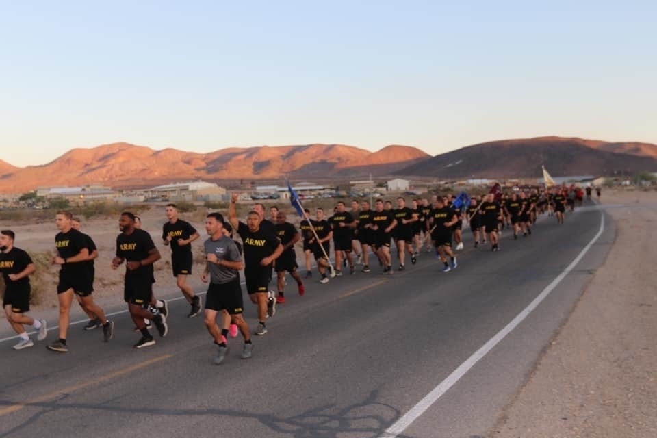 Soldiers with the 916th Brigade Run