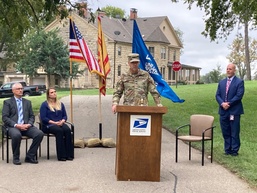 Fort Riley and USPS leaders break ground for new mail receptacles