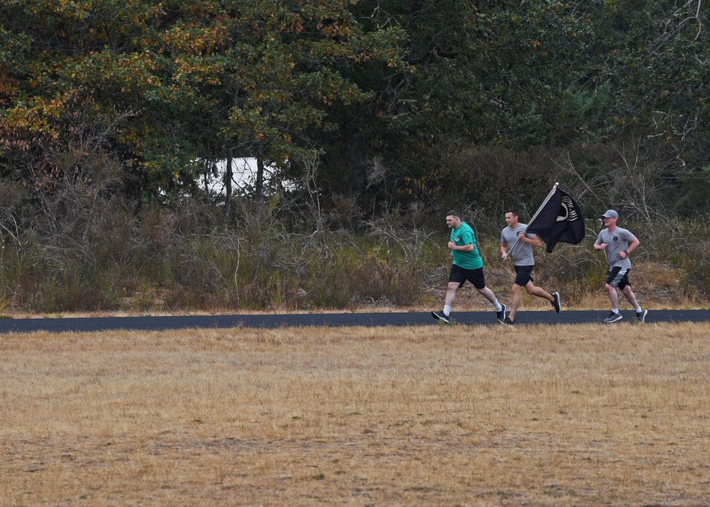 Team McChord Airmen hold 24-hour POW/MIA Remembrance run