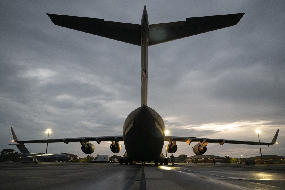 15th Airlift Squadron Executes Night Proficiency Mission