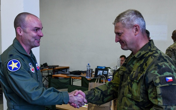 221 LtBVr UAV Battalion visits 147 Attack Wing Ops during Ample Strike 2021