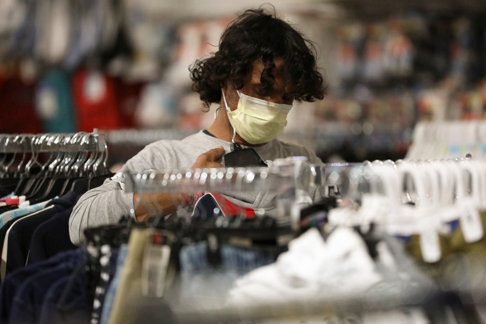 Afghan evacuees shop at Army &amp; Air Force Exchange Service