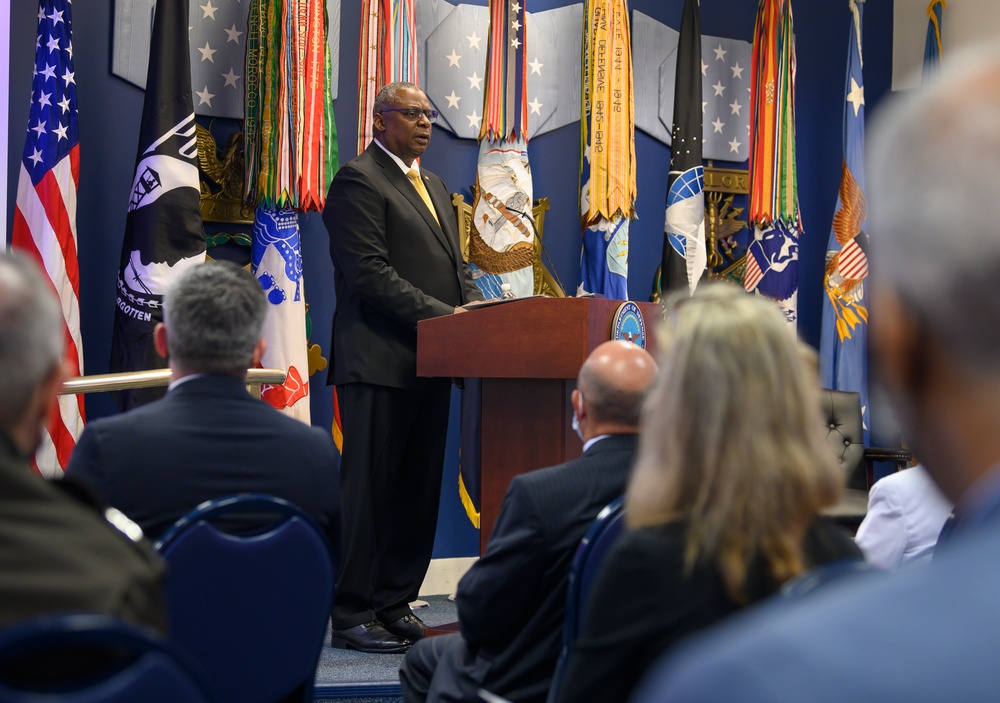 SD gives remarks at National POW/MIA Recognition Day Ceremony