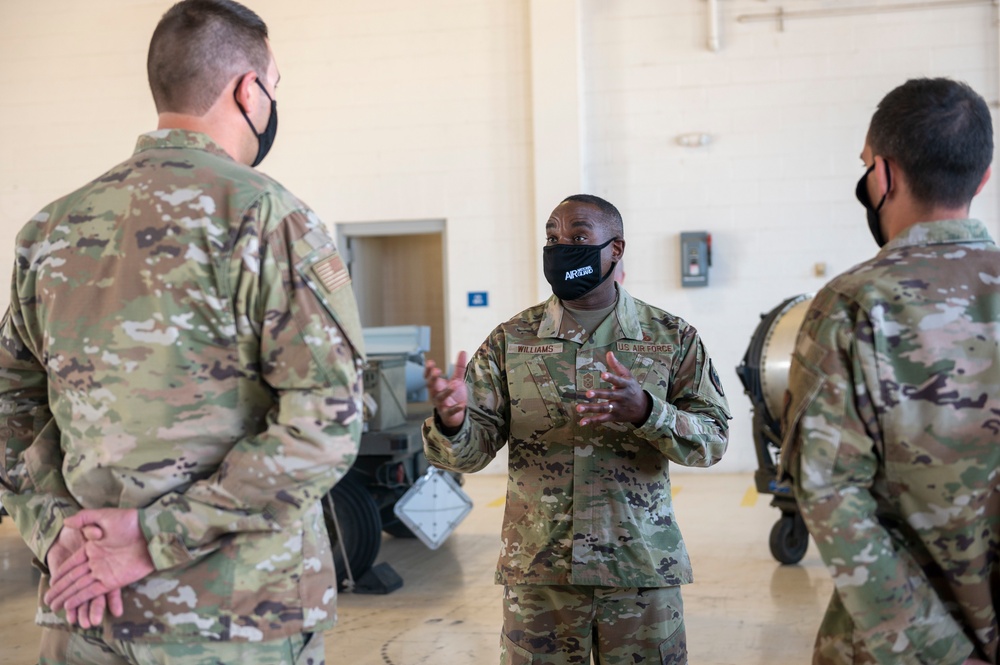 ANG Command Chief Visits the Idaho Air National Guard