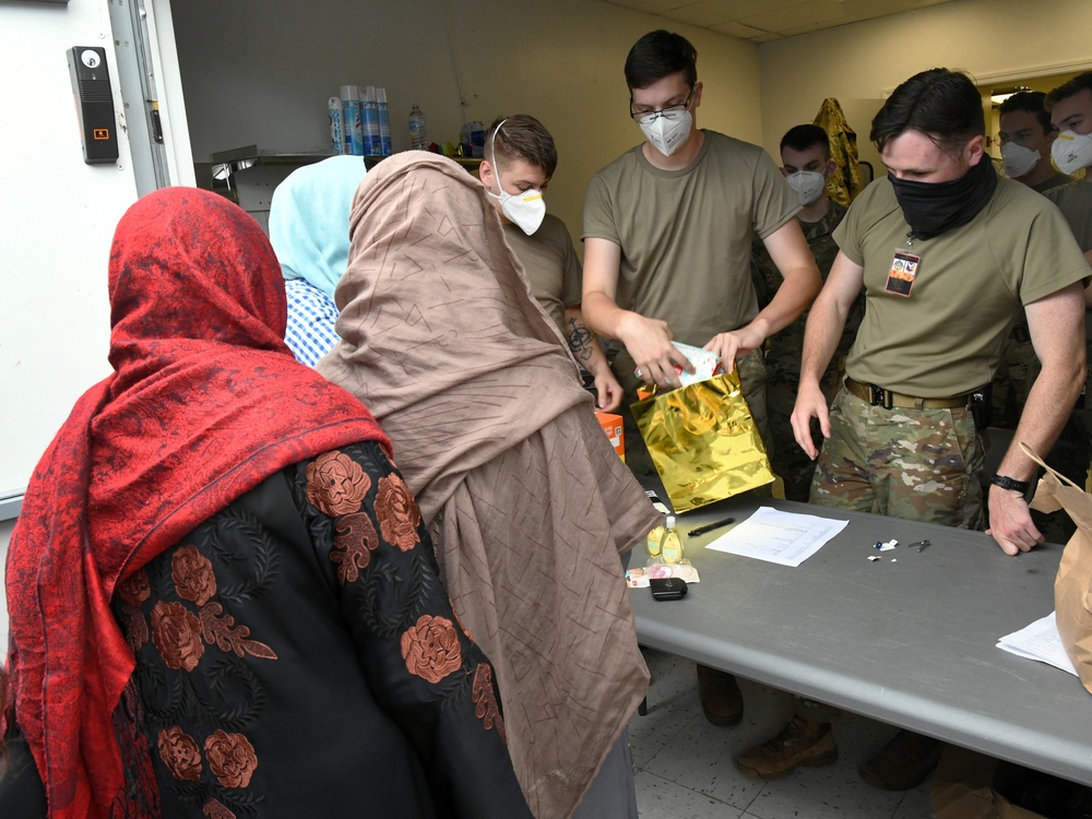 Airmen assist Afghan Families at Liberty Village