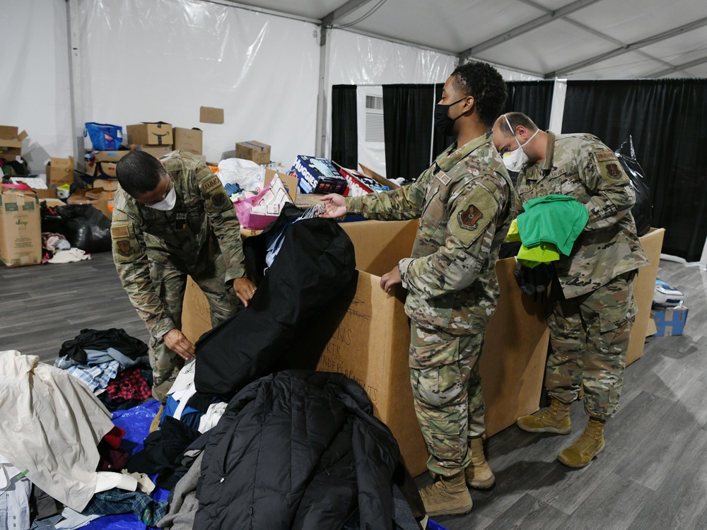 Airmen assist Afghan Families at Liberty Village