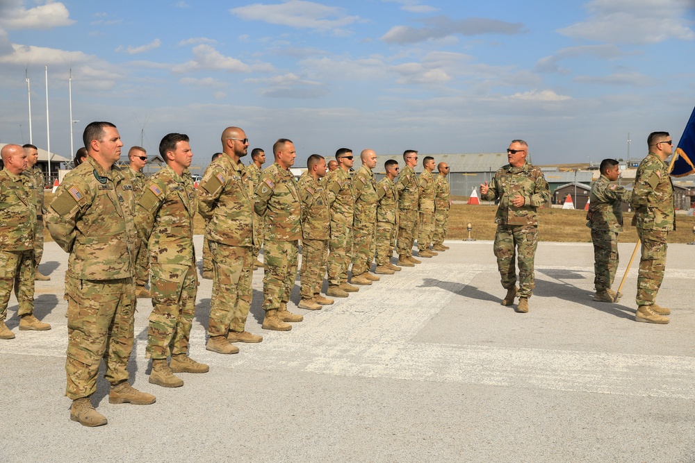 Col. Brey Hopkins, commander, Regional Command East, Addresses Soldiers Before Awards Ceremony