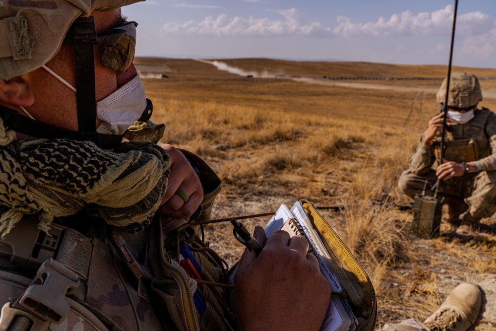 2-122th FAR forward observers training at Dynamic Front 21-2