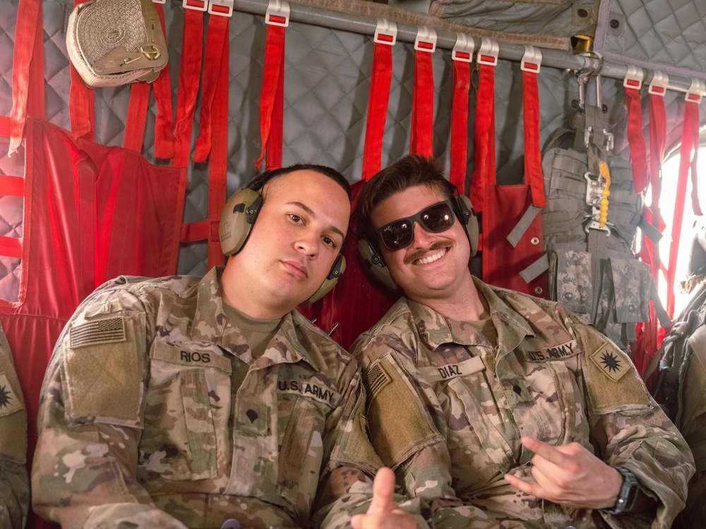 640th ASB CH-47 Chinook Orientation Flight