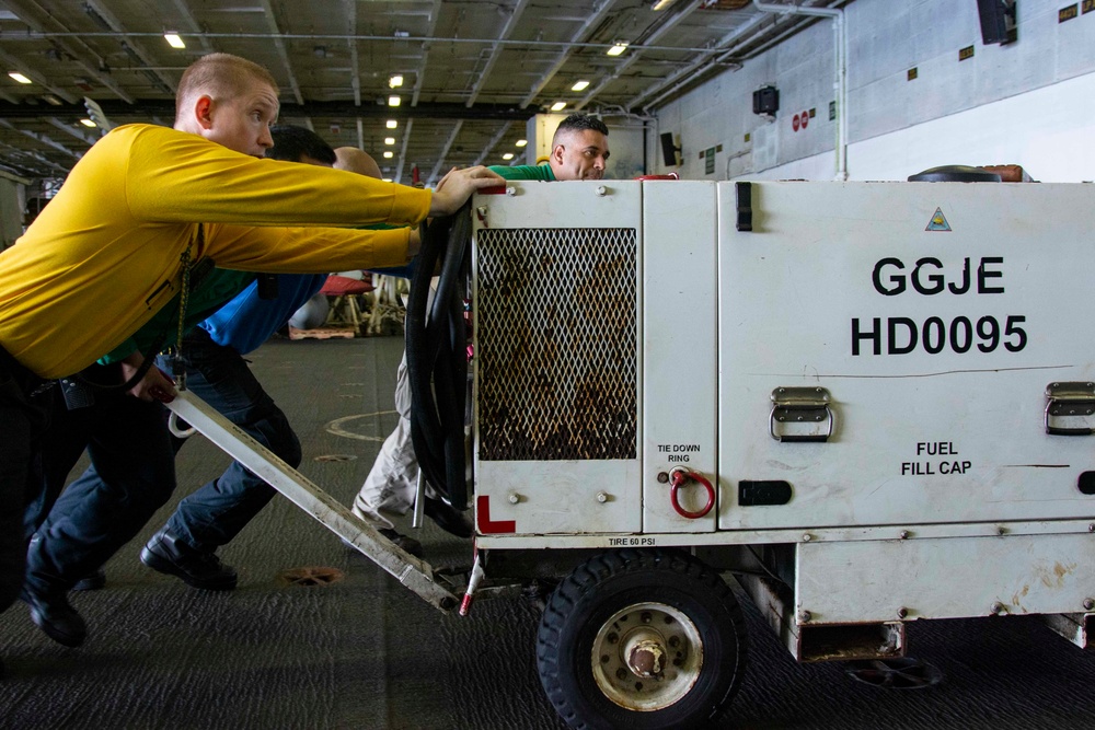 USS Ronald Reagan (CVN 76) Hangar Bay Operations