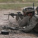 A dismounted infantry team fires on enemy targets during platoon live fire exercises.